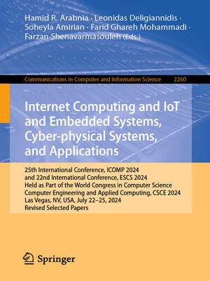 cover image of Internet Computing and IoT and Embedded Systems, Cyber-physical Systems, and Applications